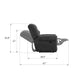 Gliding Recliner - Gray Emerald Home