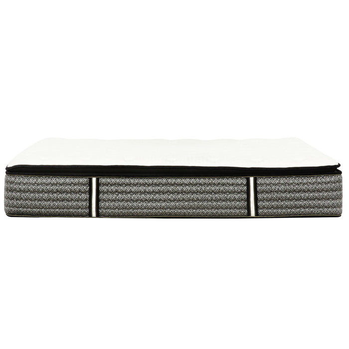 14" Premium Pocket Coil Hybrid Mattress With Gel Memory Foam, Super Plush - Gray / White - King Daily Nest