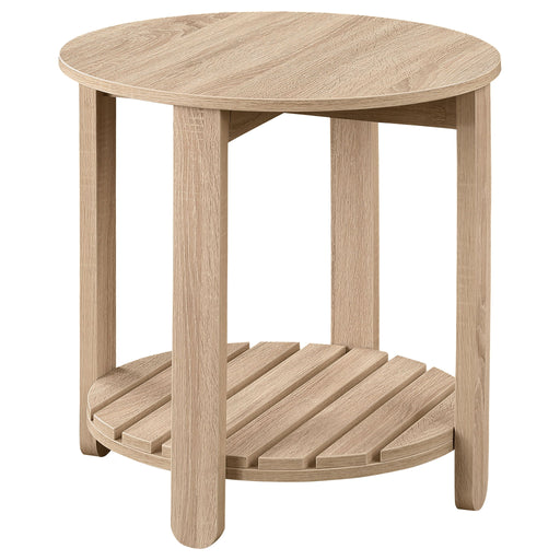Altos - 1 Shelf Round Table Furniture Max