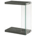 Sampson - C Shaped Side Table - Gray Furniture Max