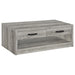 Nuberg - 2 Piece And End Table Set With Storage Drawers - Gray Furniture Max