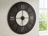Lytle - Wall Clock - Antique Brown Signature Design by Ashley®