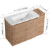 Freestanding Bathroom Vanity With Sink, 1 Small Storage Cabinet, Soft Close Door Home Essentials