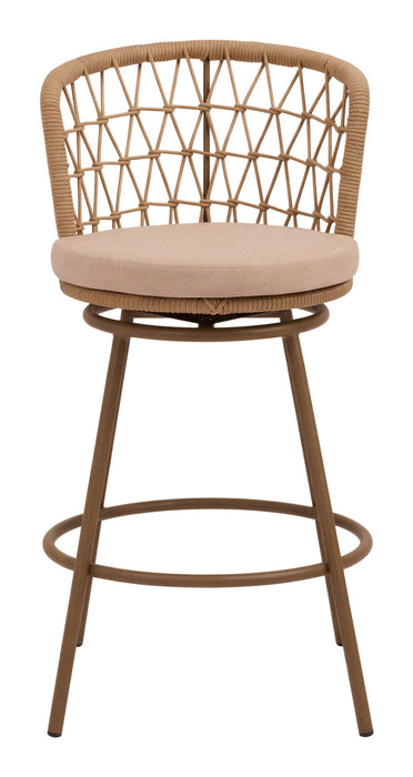 Islamorada - Swivel Barstool - Brown Zuo Modern