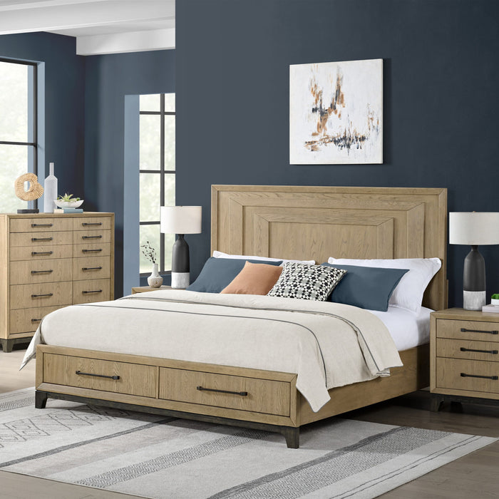 King Panel Bed - Brown Emerald Home