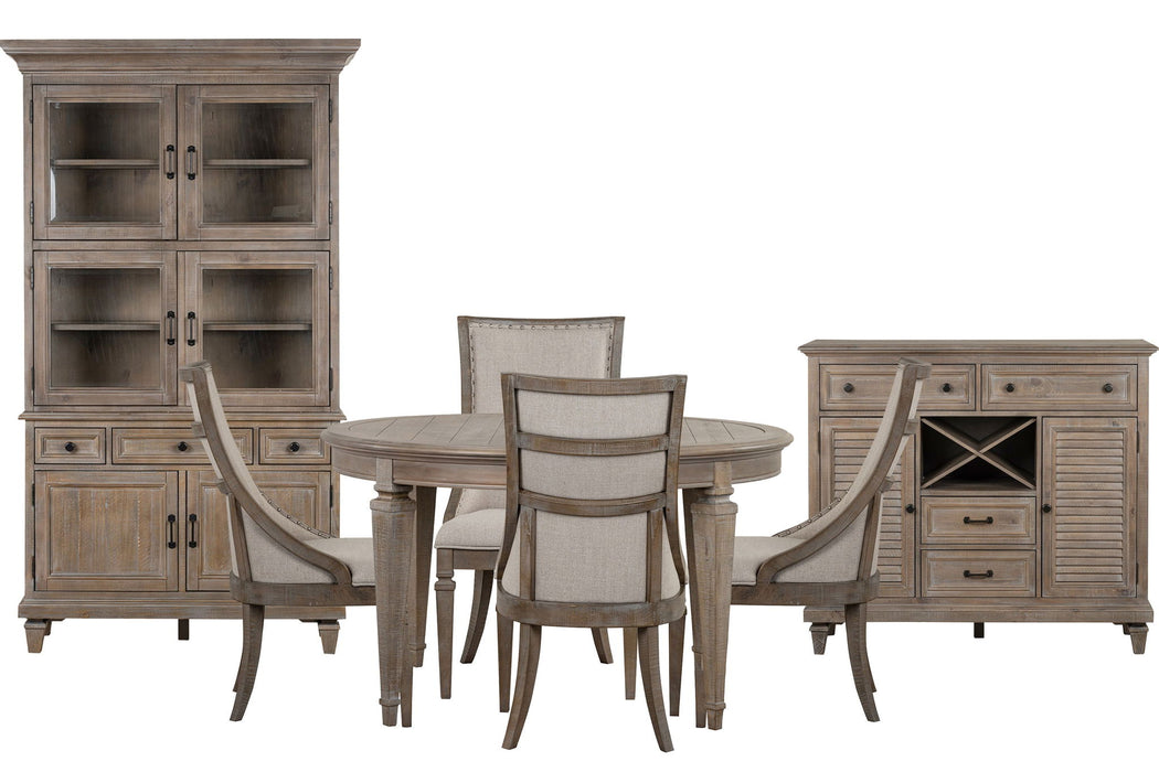 Lancaster - Extendable Round Dining Table Set Magnussen Furniture