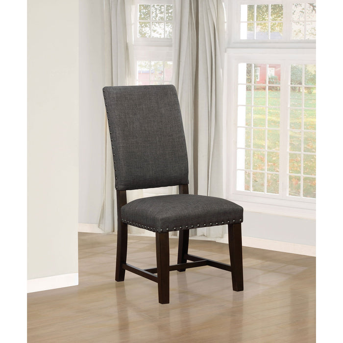 Ayers - Upholstered Side Chair (Set of 2) - Gray Furniture Max