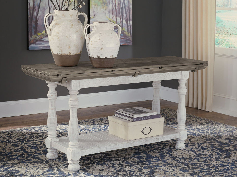 Havalance - Flip Top Sofa Table - Gray / White Signature Design by Ashley®