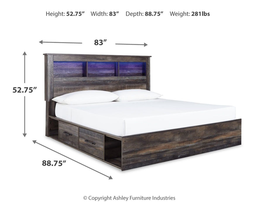 Drystan - Panel Bookcase Bed Signature Design by Ashley®