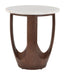 Vaan - Side Table - White / Walnut Zuo Modern