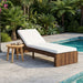Adjustable Outdoor Chaise Lounge Patio Recliner With Removable Cushion Hearth and Haven