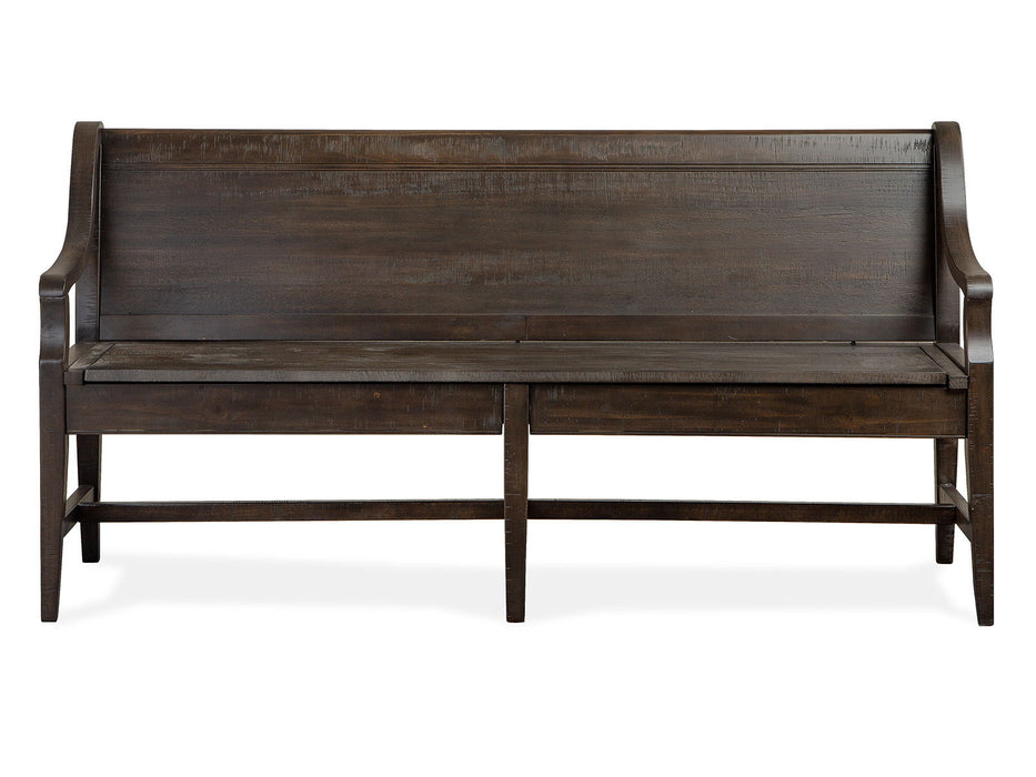 Westley Falls - Bench With Back - Graphite Magnussen Furniture