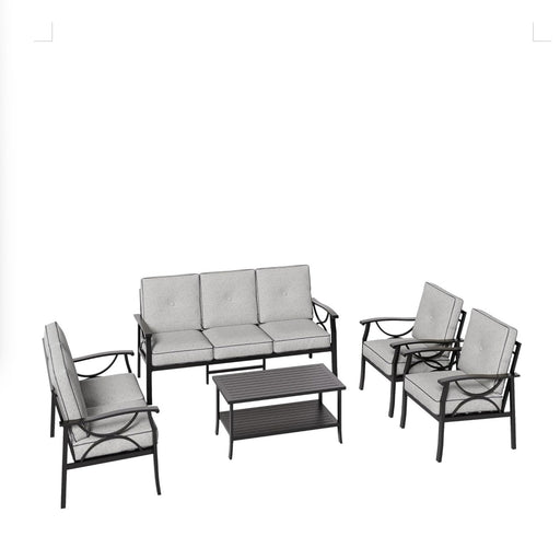 Patio Furniture Set & Coffee Table And Cushions For Backyard Home Essentials