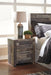 Derekson - Two Drawer Night Stand - Multi Gray Benchcraft®