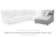 Acklen Place - Raf Power Reclining Back Chaise - Pewter Signature Design by Ashley®