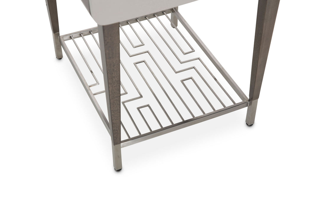 Roxbury Park - End Table - Slate Michael Amini