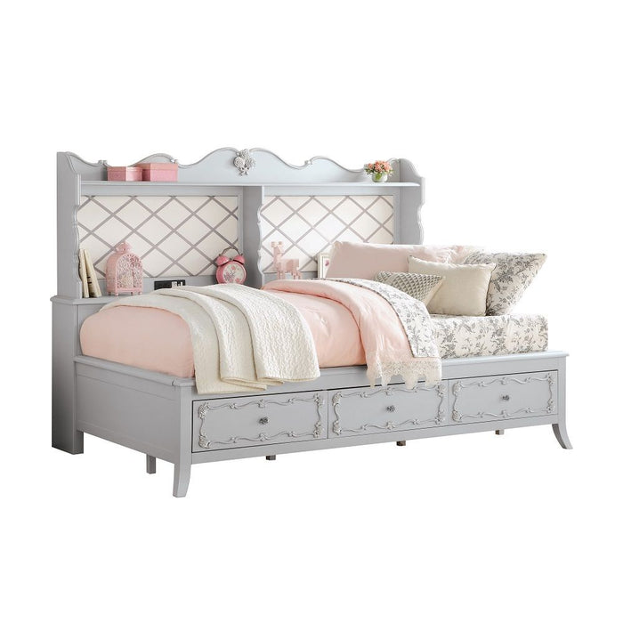 Edalene - Twin Daybed With USB & Storage - Gray ACME