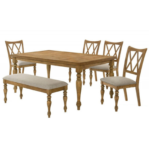 Dining Chair, Double X Back Kitchen Chairs (Set of 2) - Brown Home Essentials