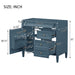 Bathroom Vanity With 2 Drawers And Tip-Out Drawer, Storage Cabinet Hearth and Haven
