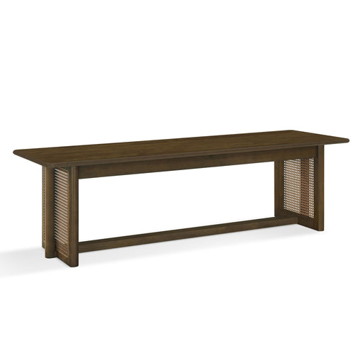 Dining Bench With Rattan Weave Noble House