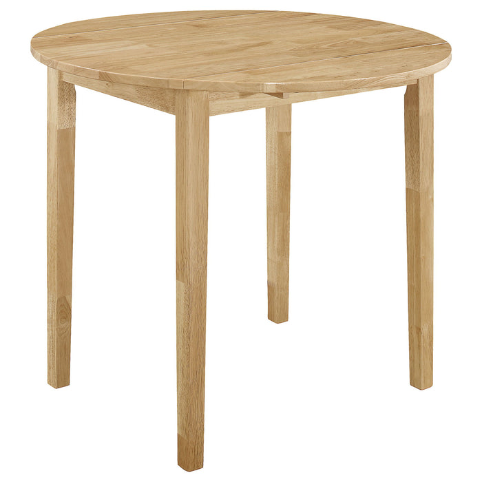 3 Piece Dining Set With Drop Leaf Table And Upholstered Chairs Furniture Max