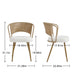 Farmhouse Style Wicker Dining Chair Home Essentials