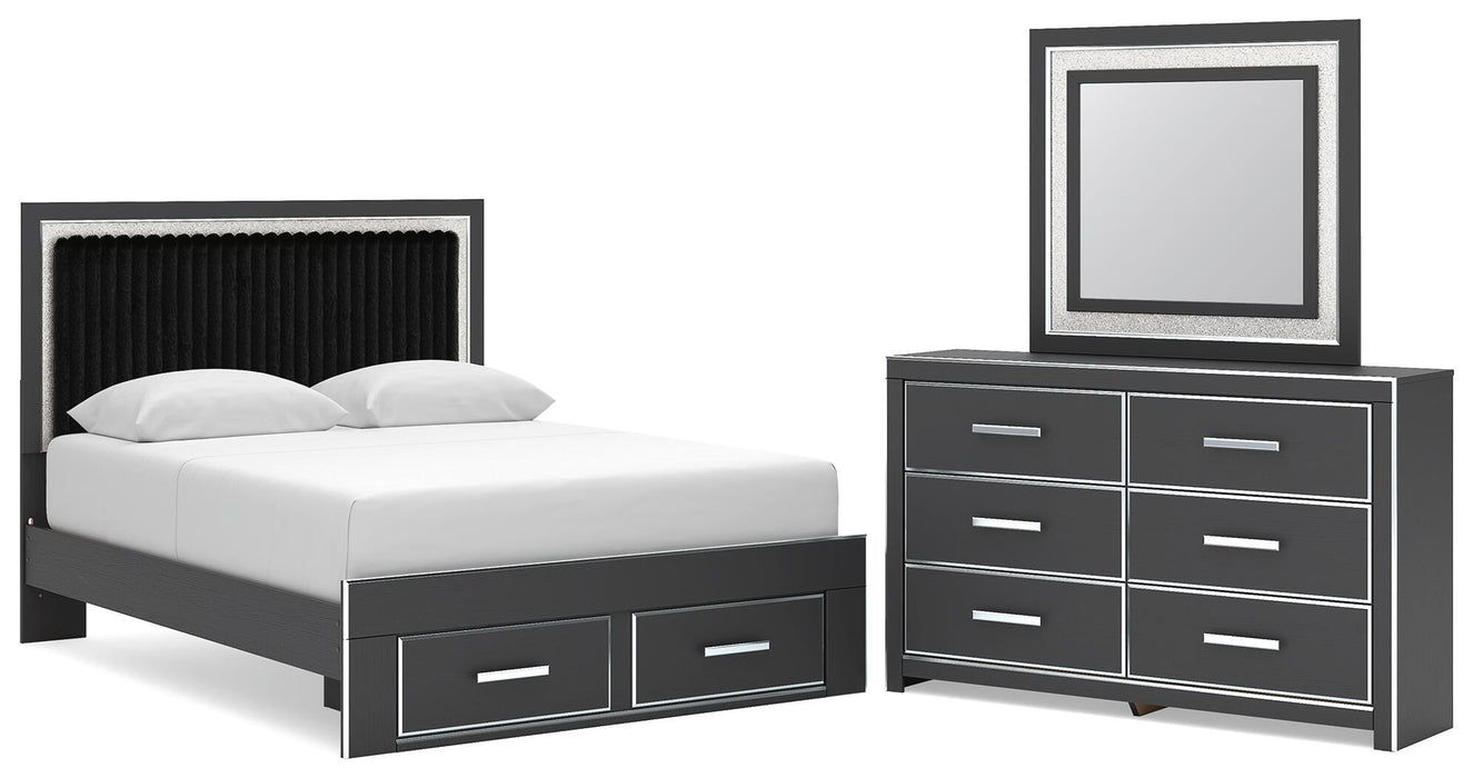 Zuraleus - Upholstered Panel Platform Storage Bedroom Set Signature Design by Ashley®