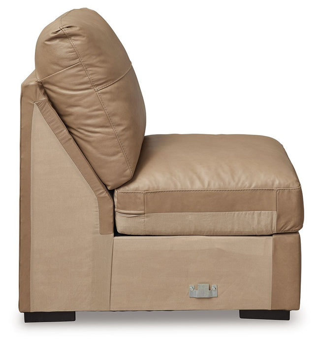 Bandon - Armless Chair - Toffee Signature Design by Ashley®
