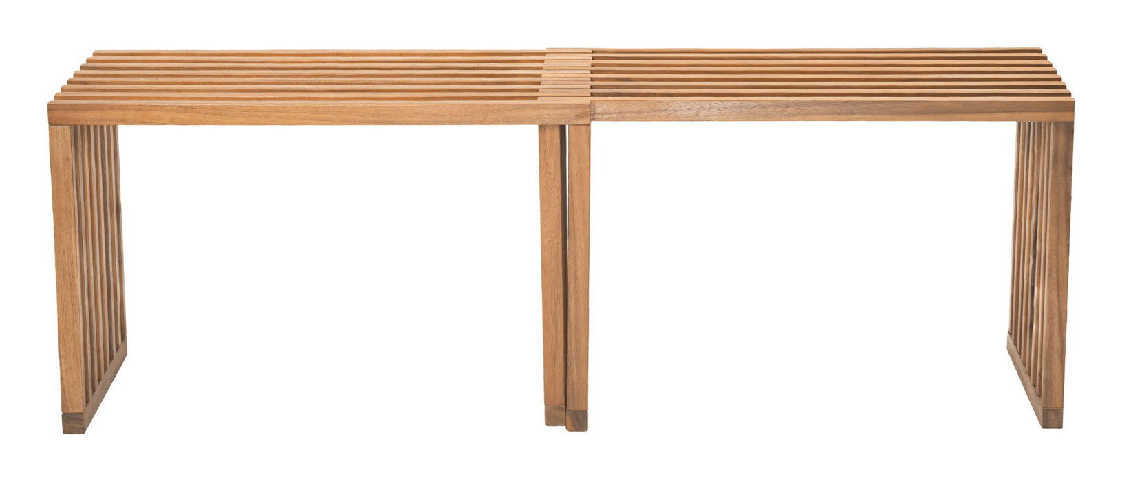 Riviera - Extendable Bench (Set of 2) - Natural Zuo Modern
