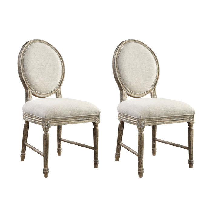 Upholstered Dining Chairs (Set of 2) - Brown Emerald Home