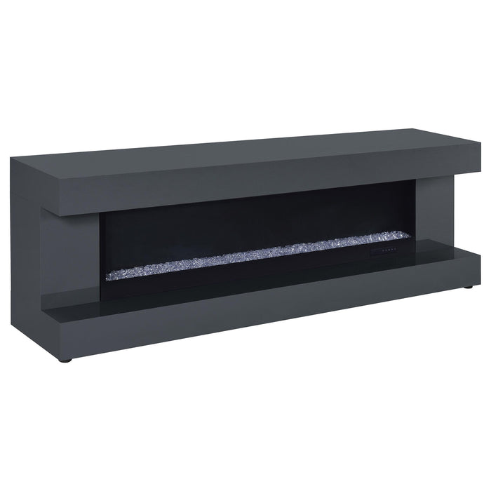 TV Stand Fireplace Console With Bluetooth Speaker Furniture Max