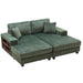 Convertible Sectional Sofa, Sleeper Oversized Living Room Lounge Home Essentials