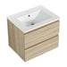Wall Mounted Bathroom Vanity & Sink, 2 Soft Close Drawers Home Essentials