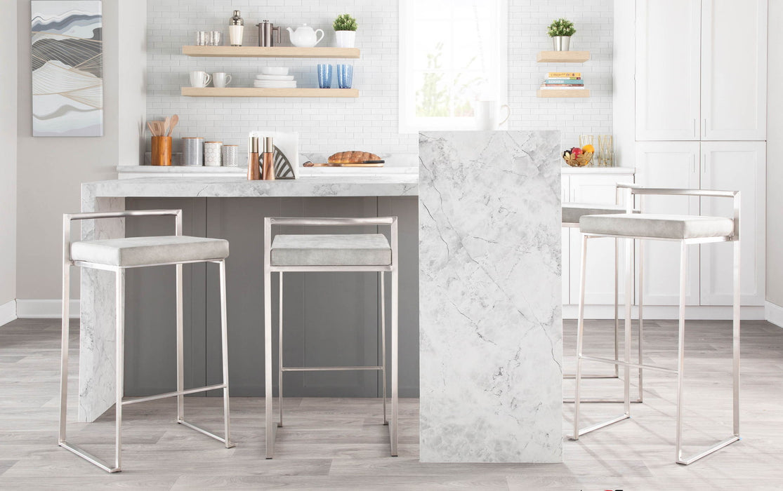 Fuji - Contemporary And Elegant Design Stackable Barstool Lumi Source
