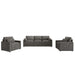 Cozy Sofa Set Oversized Comfy Cloud Sofa With Double Cushion Hearth and Haven