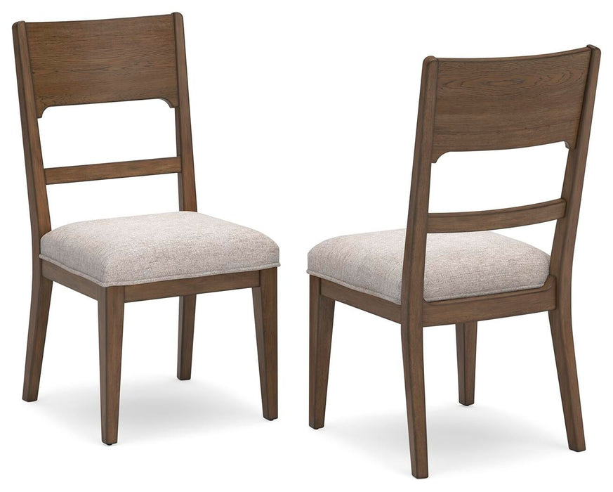Cabalynn - Dining Uph Side Chair (Set of 2) - Oatmeal / Light Brown Signature Design by Ashley®