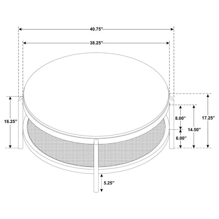 Benson - Round Coffee And End Table Set Furniture Max
