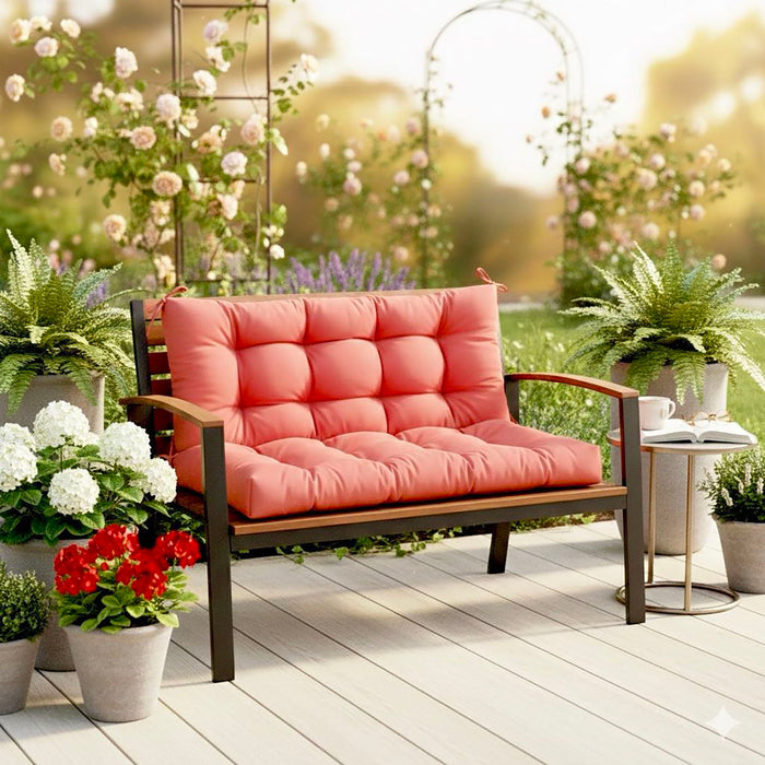 Outdoor Bench Cushions With Weather-Resistant Fabric Daily Nest