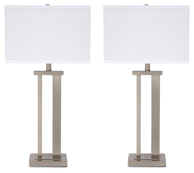 Aniela - Metal Table Lamp Set Signature Design by Ashley®