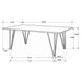 Neve - Sheesham Live Edge Dining Table - Gray Furniture Max