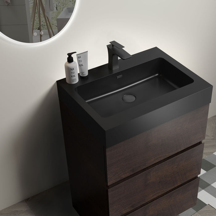 Alice - Bathroom Vanity With Large Storage Freestanding Bathroom Vanity, Sink For Modern Bathroom, One-Piece Sink Basin Without Drain And Faucet Home Essentials
