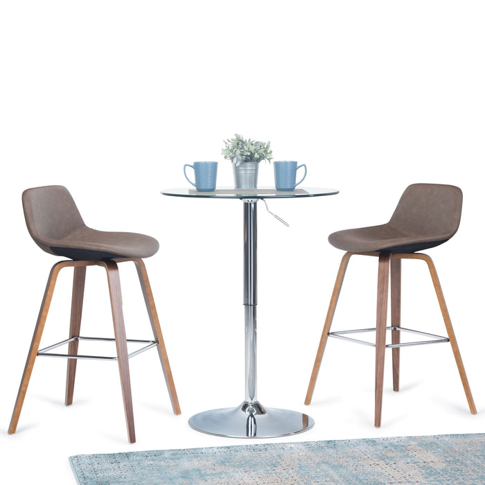 Randolph - Bentwood Multifunctional Counter / Bar Height Stool (Set of 2) Simpli-Home