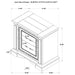 2 Drawer Nightstand With Dual USB Charging Ports - Vintage Furniture Max