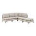 Upholstered Modular Sectional With Tall Legs, Medium Firm Seat Home Essentials