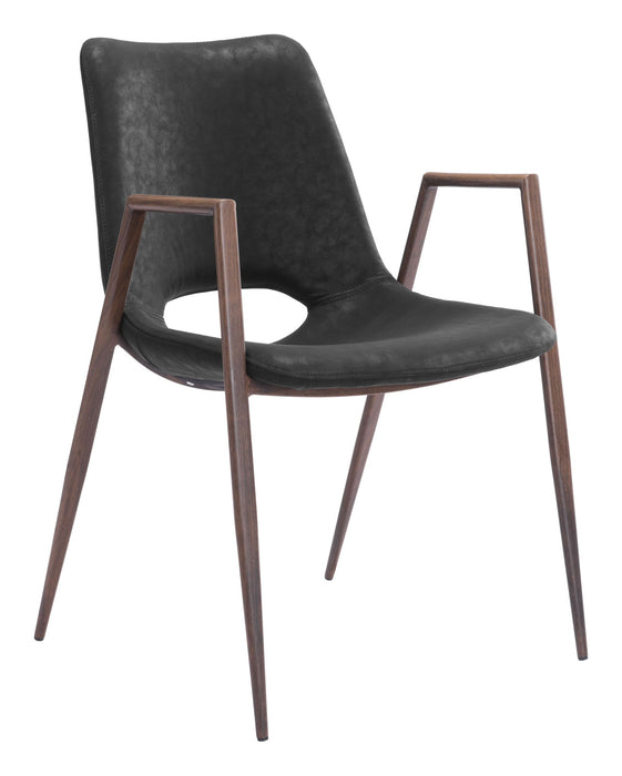 Desi - Dining Chair Walnut Legs (Set of 2) Zuo Modern