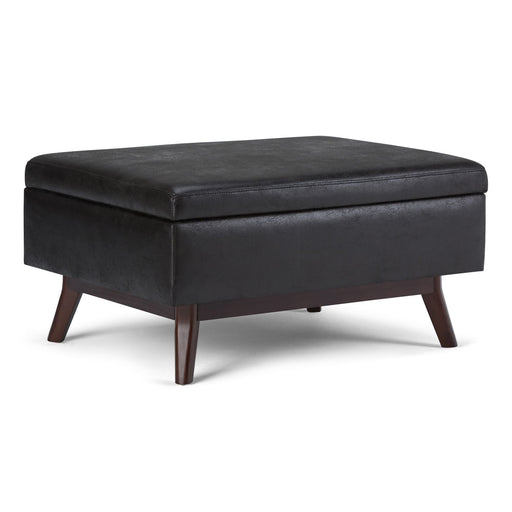 Owen - Upholstered Rectangular Storage Ottoman Simpli-Home