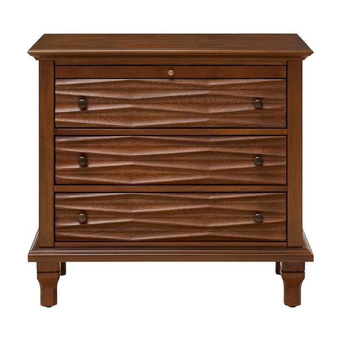 Nightstand With Charging Station, Bedside Table, 3 Drawers, USB And Type - C Ports Home Essentials