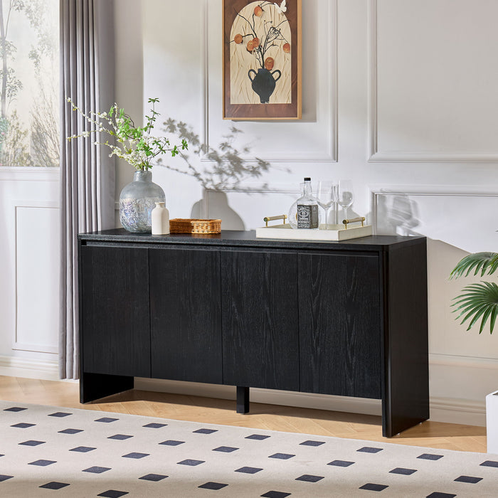 Sideboard Buffet Cabinet With Adjustable Shelves Home Essentials
