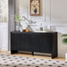 Sideboard Buffet Cabinet With Adjustable Shelves Home Essentials