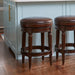 Rustic Elegance Backless Swivel Stool Home Essentials